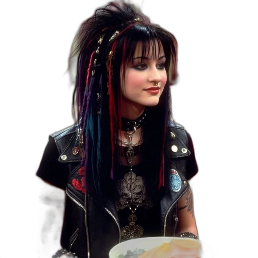 food, hair, jewelry, jacket transparent PNG cut-out