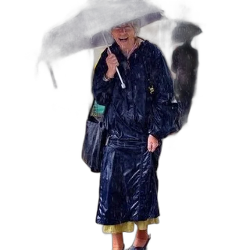 umbrella, jacket, dress, hat transparent PNG cut-out