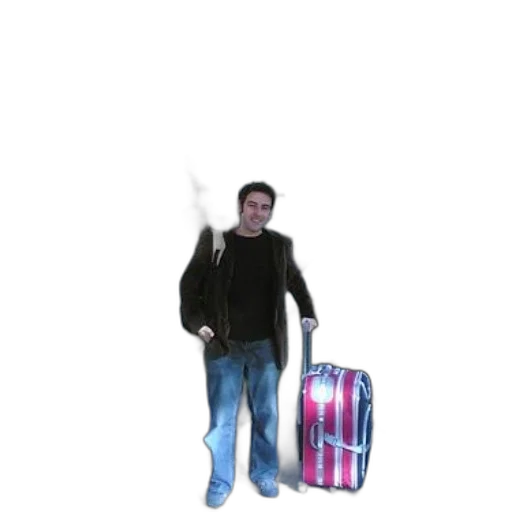 jacket, staff, robot, weapon transparent PNG cut-out