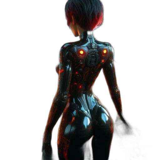 robot, dress, jacket, creature transparent PNG cut-out