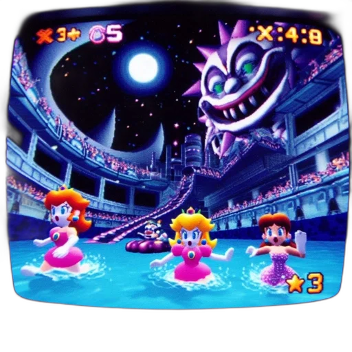 vaporwave, pixel art, concept art, 3d render transparent PNG cut-out