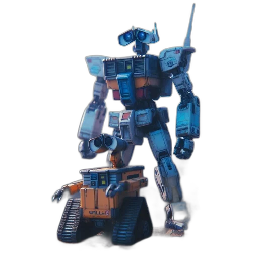 robot, weapon, concept art, 3d render transparent PNG cut-out
