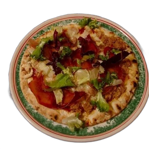 food, pizza, lettuce, tomato transparent PNG cut-out