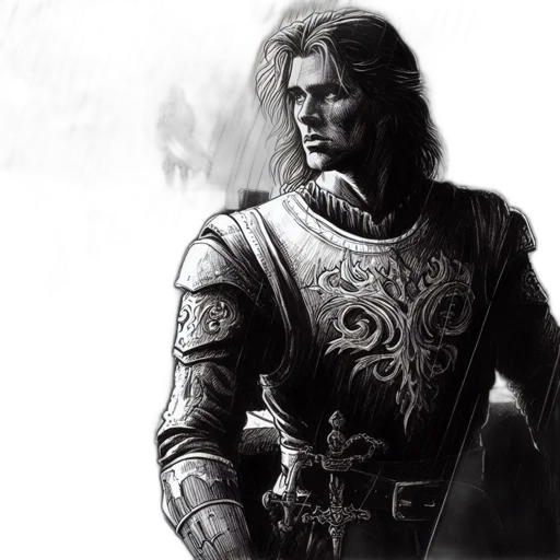 sword, face, fantasy art, concept art transparent PNG cut-out