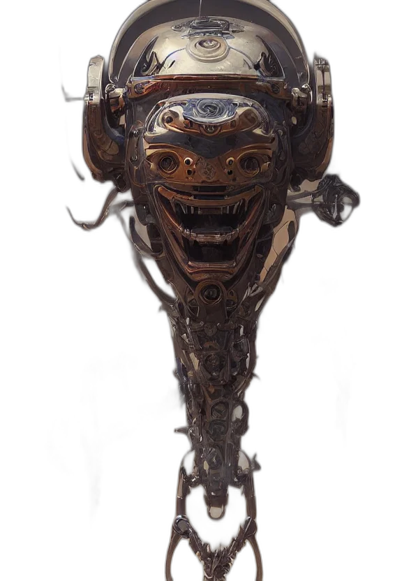 robot, mask, face, staff transparent PNG cut-out