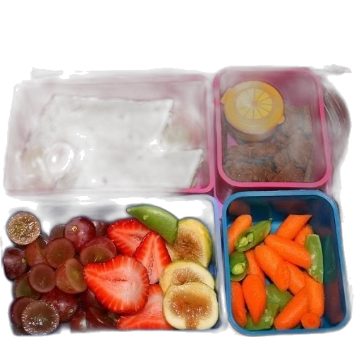 food, colorful, pink, lunchbox transparent PNG cut-out