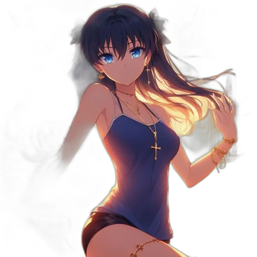 dress, sword, weapon, anime transparent PNG cut-out