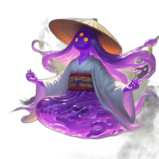 dragon, creature, hat, staff transparent PNG cut-out