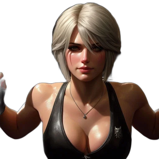 jacket, face, weapon, staff transparent PNG cut-out