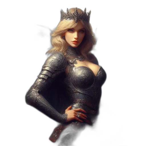 crown, sword, fantasy art, concept art transparent PNG cut-out