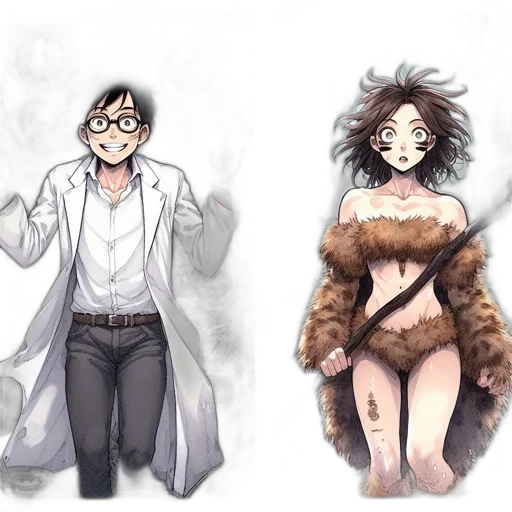 concept art, fantasy art, anime, comic book art transparent PNG cut-out