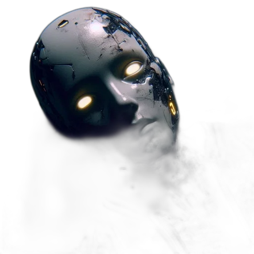 robot, mask, face, creature transparent PNG cut-out
