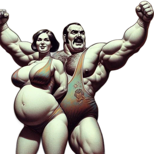 comic book art, concept art, man, woman transparent PNG cut-out