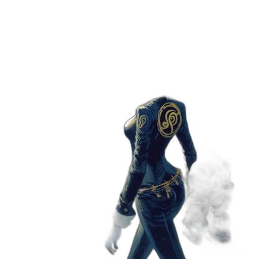 jacket, staff, mask, robot transparent PNG cut-out