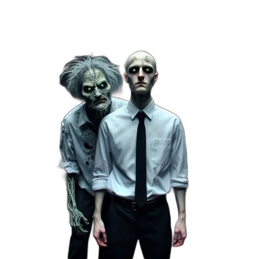 mask, staff, jacket, creature transparent PNG cut-out