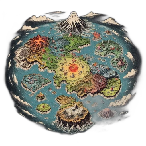 concept art, fantasy art, richly, detailed transparent PNG cut-out