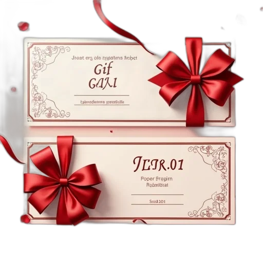 jewelry, 3d render, gift, coupon transparent PNG cut-out