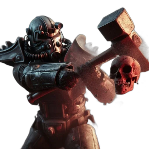 weapon, robot, mask, staff transparent PNG cut-out