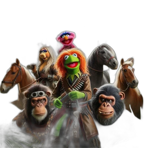animal, staff, mask, hat transparent PNG cut-out