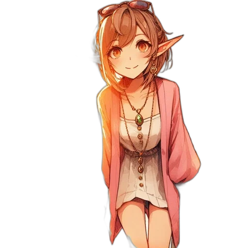 dress, staff, dragon, creature transparent PNG cut-out