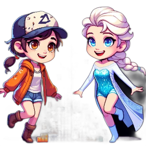 pixel art, concept art, fantasy art, anime transparent PNG cut-out