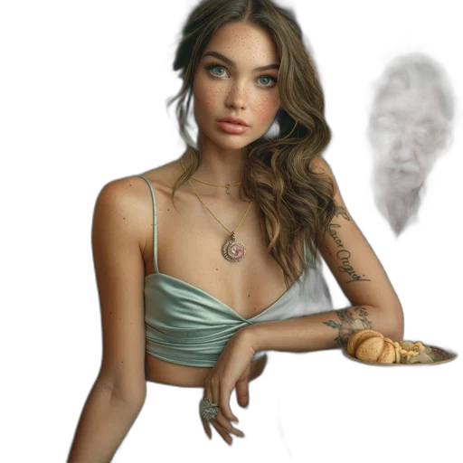 jewelry, face, creature, mask transparent PNG cut-out