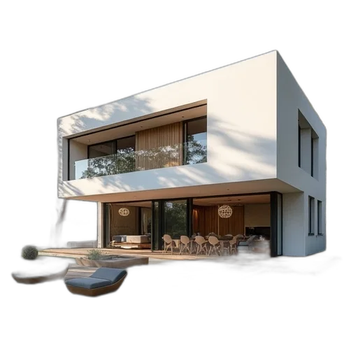 building, furniture, 3d render, photorealistic transparent PNG cut-out