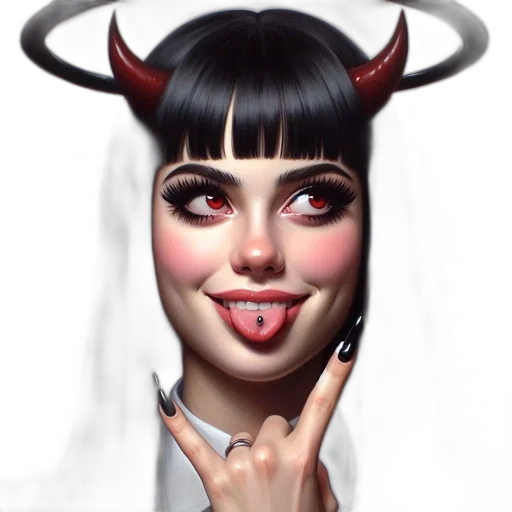 face, fantasy art, concept art, photorealistic transparent PNG cut-out