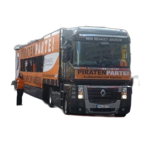 large, orange, bus, word transparent PNG cut-out