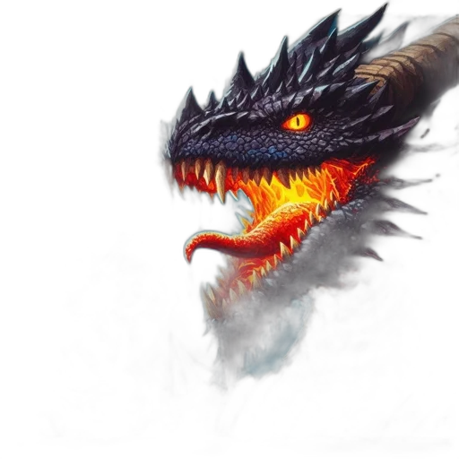 dragon, creature, animal, face transparent PNG cut-out