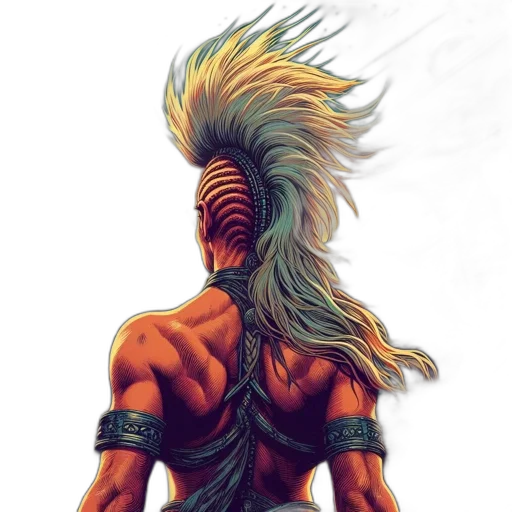 hair, mask, creature, dragon transparent PNG cut-out