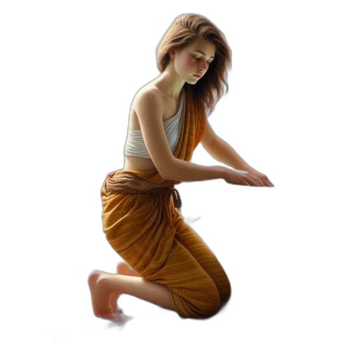 dress, staff, photorealistic, concept art transparent PNG cut-out