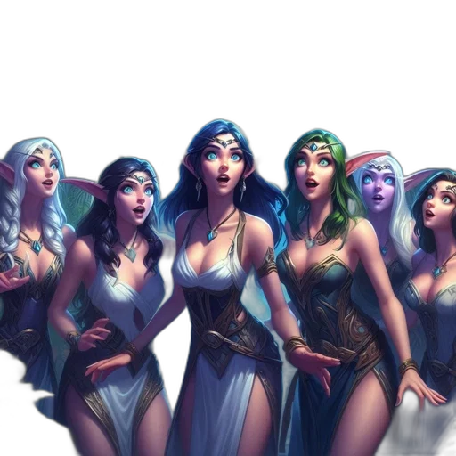 fantasy art, concept art, comic book art, pixel art transparent PNG cut-out