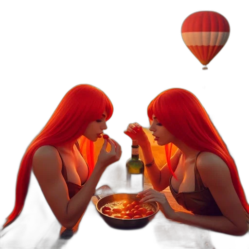 food, 3d render, concept art, photorealistic transparent PNG cut-out