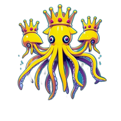 crown, creature, animal, staff transparent PNG cut-out
