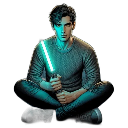 staff, comic book art, concept art, pixel art transparent PNG cut-out