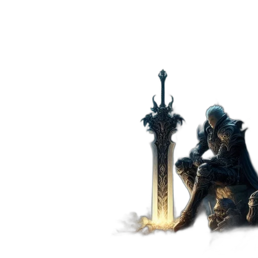 sword, weapon, dragon, staff transparent PNG cut-out