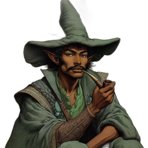 staff, hat, face, dragon transparent PNG cut-out