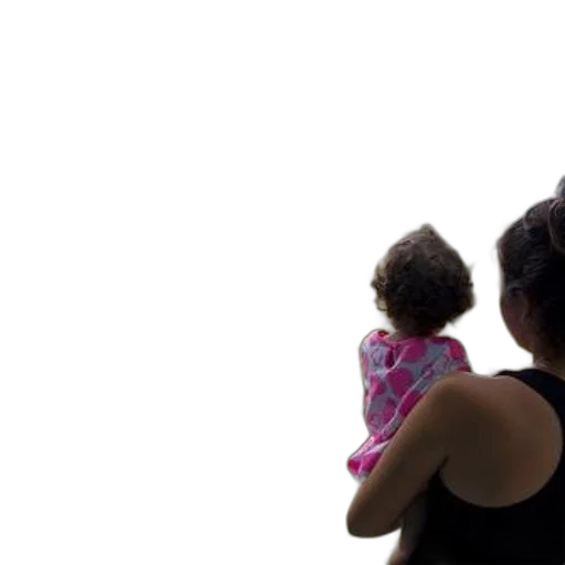 woman, holds, child, rural transparent PNG cut-out
