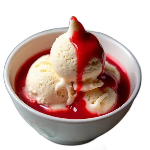 food, photorealistic, 3d render, red transparent PNG cut-out
