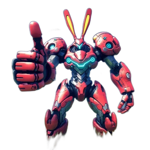 robot, weapon, animal, 3d render transparent PNG cut-out