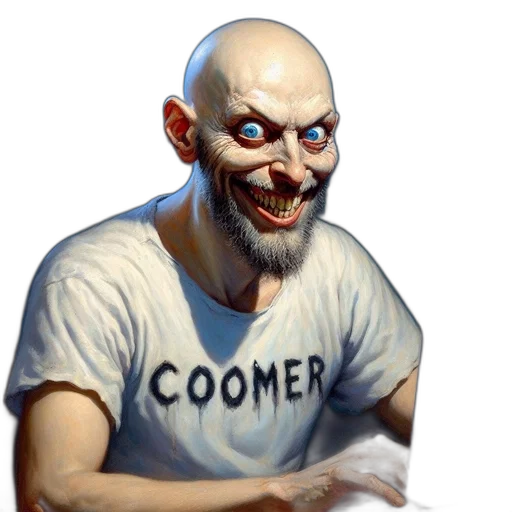 face, staff, creature, concept art transparent PNG cut-out