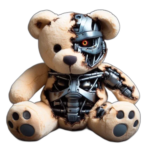 robot, cyberpunk, 3d render, concept art transparent PNG cut-out