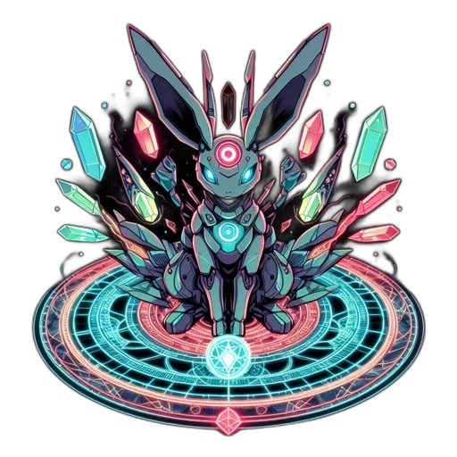 robot, staff, weapon, crown transparent PNG cut-out