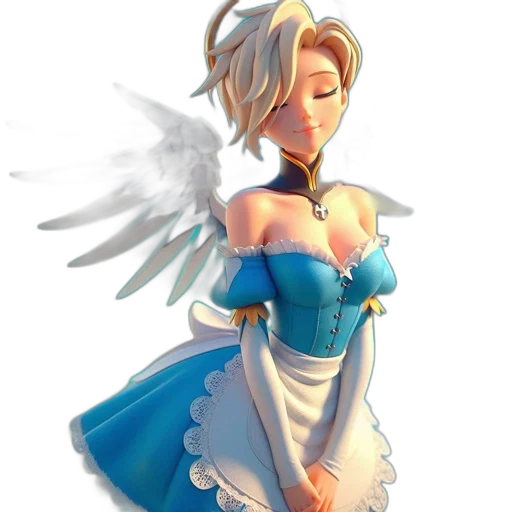 dress, staff, crown, fantasy art transparent PNG cut-out