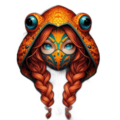 mask, face, creature, jewelry transparent PNG cut-out