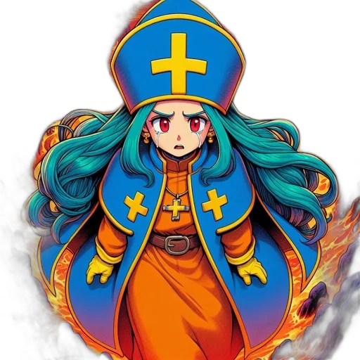 staff, crown, anime, pixel art transparent PNG cut-out