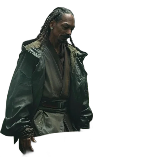 jacket, staff, dragon, sword transparent PNG cut-out