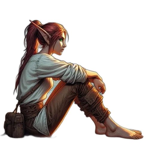 concept art, fantasy art, pixel art, comic book art transparent PNG cut-out