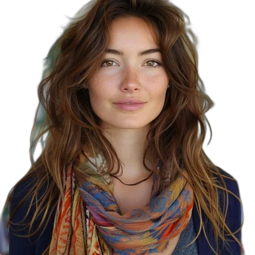 face, jacket, staff, jewelry transparent PNG cut-out